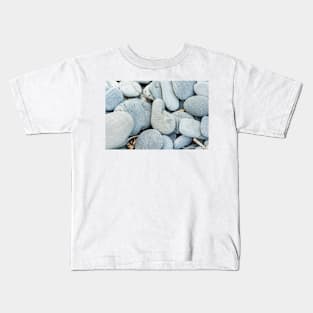 Stone in variety and colour on beach Kids T-Shirt
